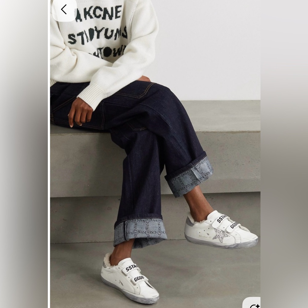 Golden Goose Superstar, woman’s velcro leather sneakers